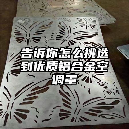 告訴你怎么挑選到優質鋁合金空調罩