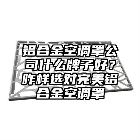 鋁合金空調罩公司什么牌子好?咋樣選對完美鋁合金空調罩